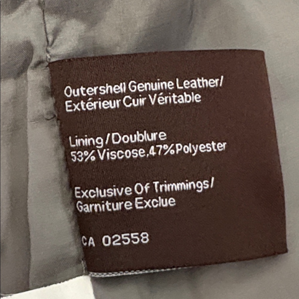 Danier Metallic Leather Moto Style Jacket - Picture 15 of 16